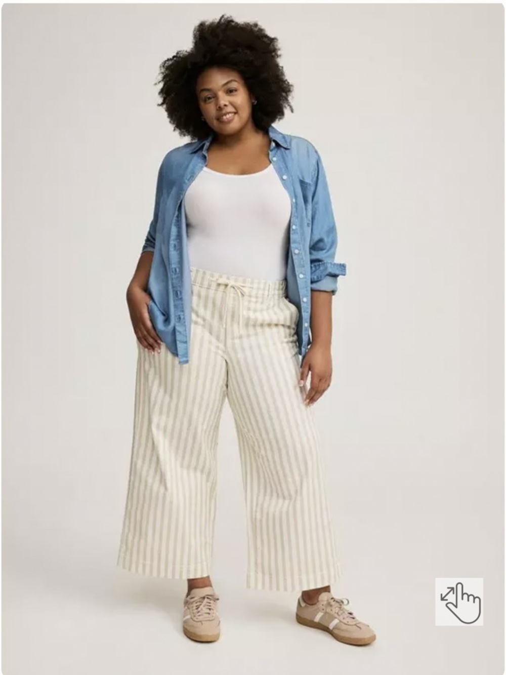 Torrid Weekend Wide Leg Ankle Crop Pants